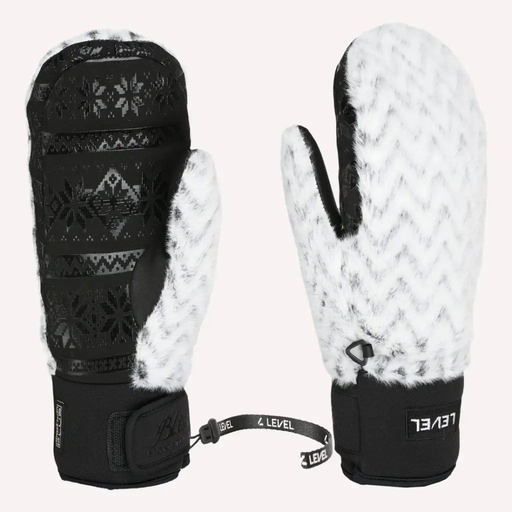 SIBERIAN MITTEN BLACK WHITE